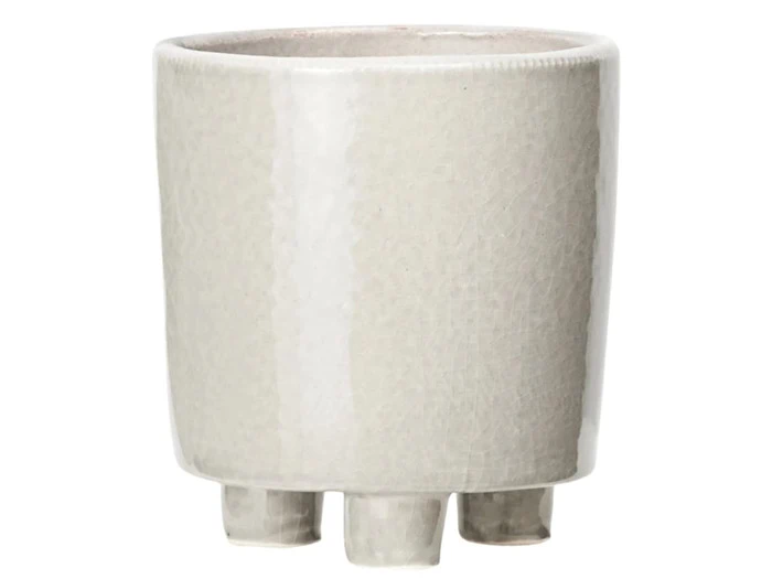 Lauvring, Abbi, Urtepotte, Grå, Keramik, D:11 x H:13 cm Lauvring, Abbi, Urtepotte, Grå, Keramik, D:11 x H:13 cm