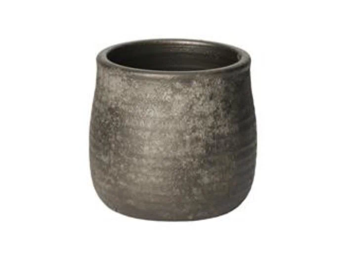 Lauvring, Amaro, Urtepotte, Sort, Keramik, Dia:16 x H:15 cm Lauvring, Amaro, Urtepotte, Sort, Keramik, Dia:16 x H:15 cm