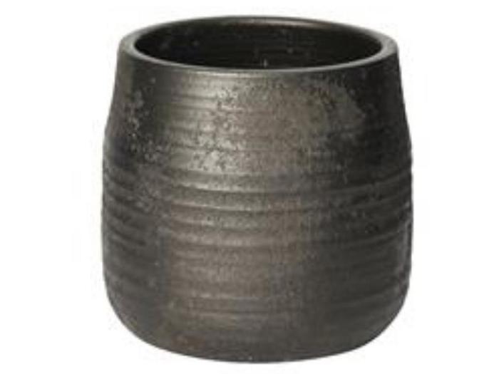 Lauvring, Amaro, Urtepotte, Sort, Keramik, Dia:20 x H:19 cm Lauvring, Amaro, Urtepotte, Sort, Keramik, Dia:20 x H:19 cm