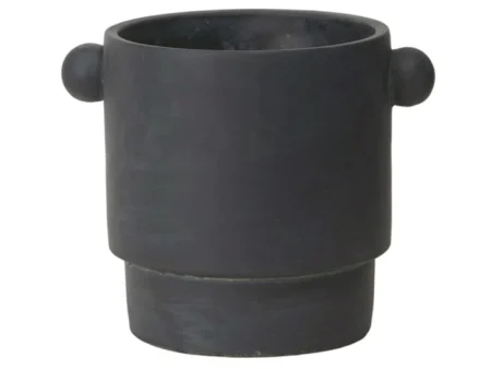Lauvring, Celal, Urtepotte Antracit, Cement, D:23.5 x H:19 cm