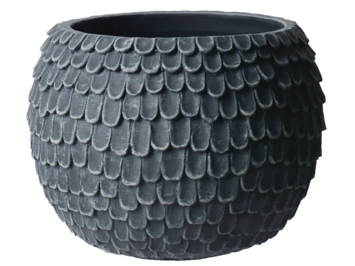 Lauvring, Kato, Urtepotte, Sort, Cement, D:31,5 x H:24,5 cm Lauvring, Kato, Urtepotte, Sort, Cement, D:31,5 x H:24,5 cm