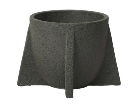 Lauvring, Nadira, Urtepotte, Sort, Cement, D:18,5 x H:12 cm