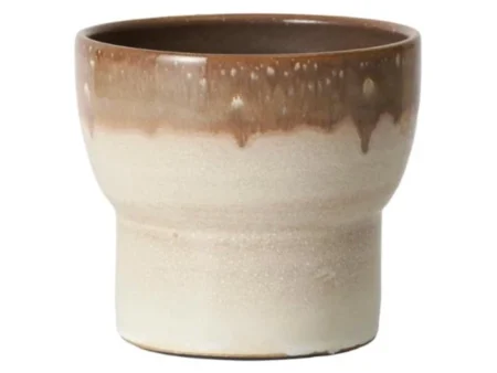 Lauvring, Reiko, Urtepotte, Taupe, Keramik, D:24 x H:24 cm