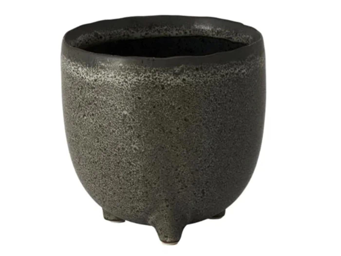 Lauvring, Vilma, Urtepotte, Grå, Keramik, D:13 x H:14 cm Lauvring, Vilma, Urtepotte, Grå, Keramik, D:13 x H:14 cm