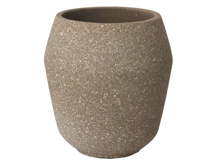 Lauvring, Zaina, Urtepotte, Brun, Cement, D:18 x H:19 cm Lauvring, Zaina, Urtepotte, Brun, Cement, D:18 x H:19 cm