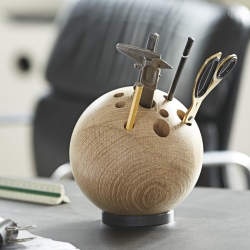 Lebowski vase / deskorganizer - egetræ