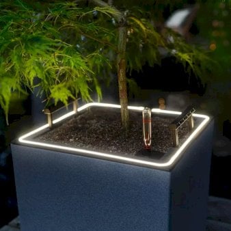 Lechuza Canto Stone LED - Model 30 Høj Sort grafit