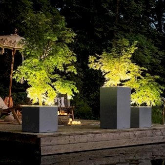 Lechuza Canto Stone LED - Model 30 Sort grafit