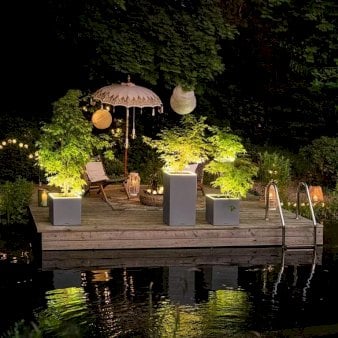 Lechuza Canto Stone LED - Model 40 Sten grå