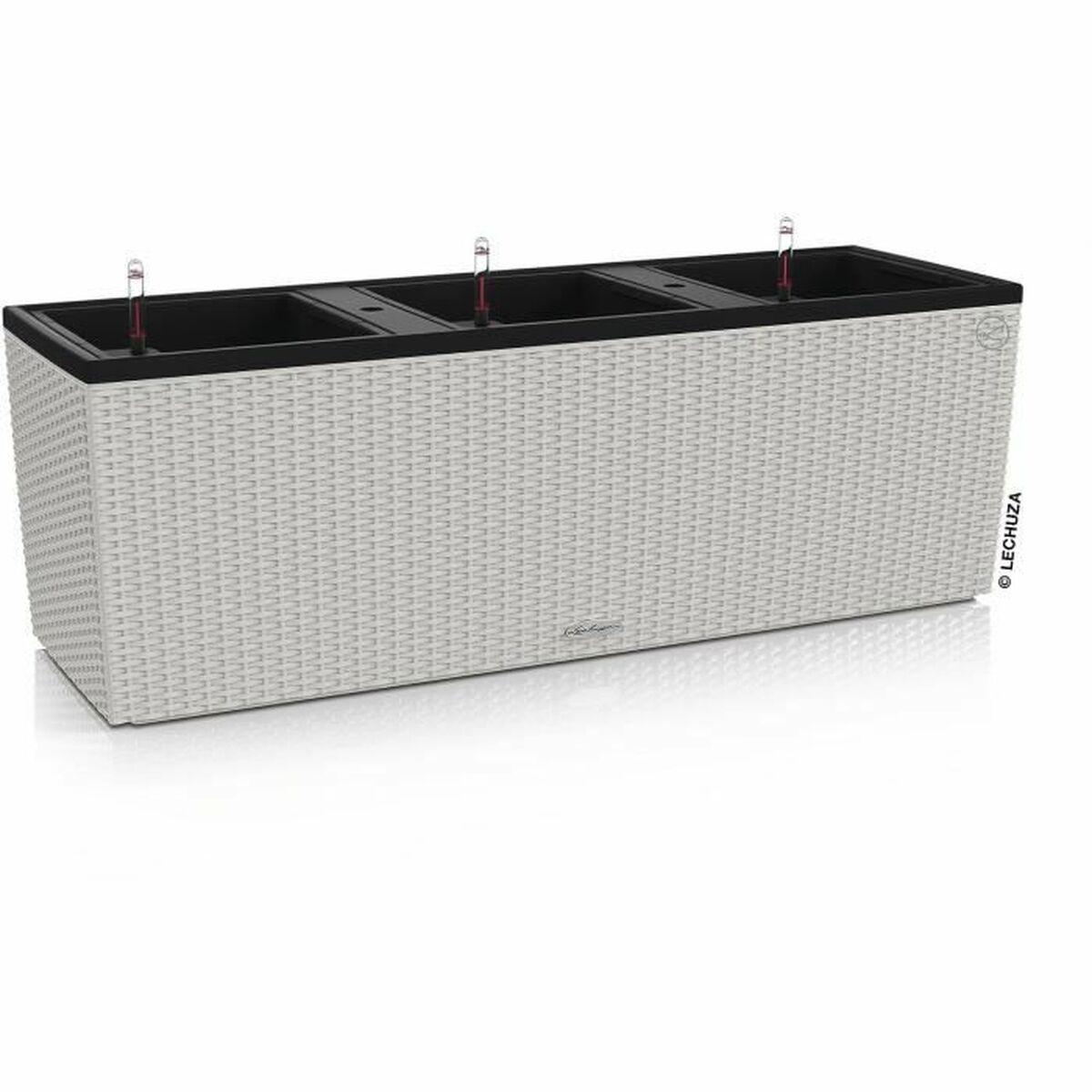 Lechuza selvvandende altankrukke, lysegrå - 100 × 32,5 × 34,5 cm rektangulær Lechuza selvvandende altankrukke, lysegrå - 100 × 32,5 × 34,5 cm rektangulær