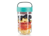 Lékué 888304, Krukke, Rund, 0,6 L, Turkis, Tritan, -20 - 100 °C