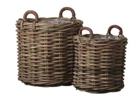 Lene Bjerre, Camillia, kurvesæt, natur, ratten, H: 54 cm D: 57 cm/H: 47 cm D: 48 cm