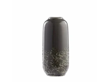 Lene Bjerre, Clary vase, røget grå, keramik, 13x30