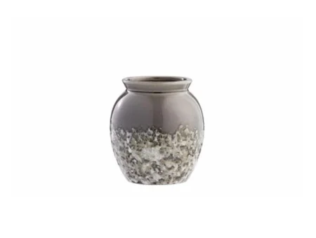 Lene Bjerre, Clary vase, røget grå, keramik, 14xH15,5
