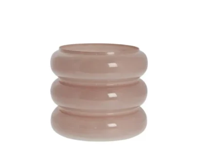 Lene Bjerre, Dissie vase, gammelrosa, glas, B18 H17Ø18 cm