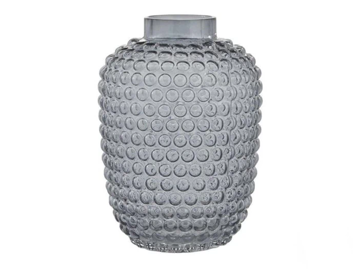 Lene Bjerre, Dorinia, Vase, Grå, Glas, H:25 x D:ia18 cm. Lene Bjerre, Dorinia, Vase, Grå, Glas, H:25 x D:ia18 cm.