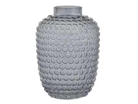 Lene Bjerre, Dorinia, Vase, Grå, Glas, H:29 x Dia:20 cm.