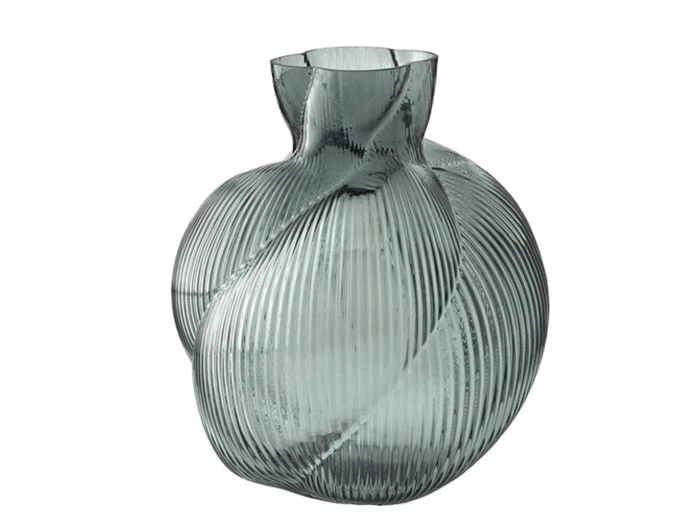 Lene Bjerre, Dornia, Vase, Grå, 21x21x25 cm Lene Bjerre, Dornia, Vase, Grå, 21x21x25 cm