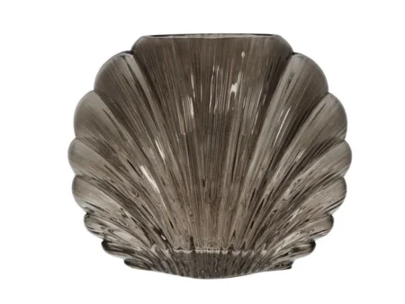 Lene Bjerre, Dornia, Vase, Mørkebrun, Glas H:17 x B:20 x D:10 cm