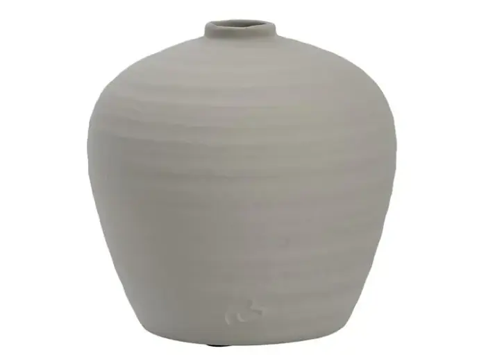 Lene Bjerre, Håndlavet, Catia, Vase, Sølvgrå, Keramik, H:21 x Dia:20 cm Lene Bjerre, Håndlavet, Catia, Vase, Sølvgrå, Keramik, H:21 x Dia:20 cm