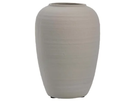 Lene Bjerre, Håndlavet, Catia, Vase, Sølvgrå, Keramik, H:27 x Dia:20 cm