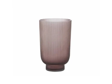 Lene Bjerre, Hermona vase, støvet nude, glas, 15x23