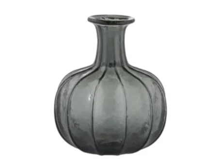 Lene Bjerre, Miyanne, Vase, Grå, Glas, 18x18x21 cm