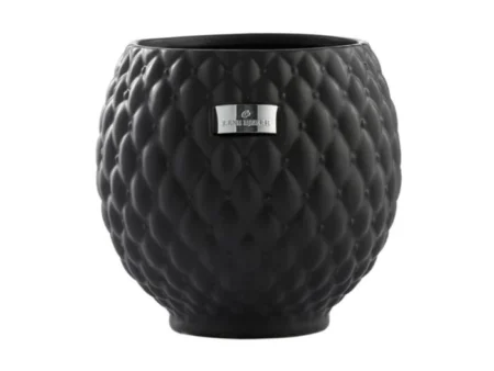 Lene Bjerre, Rosabina skjuler, sort,Ø19xH19 cm