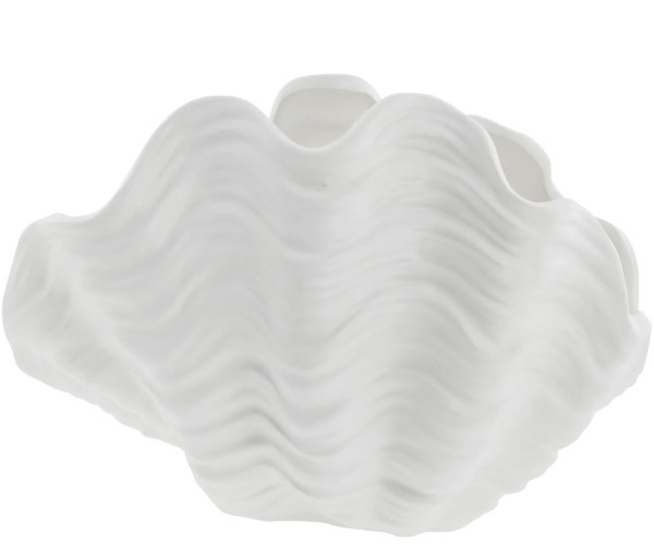 Lene Bjerre Sheline Musling vase - 26x19,5 - hvid Lene Bjerre Sheline Musling vase - 26x19,5 - hvid