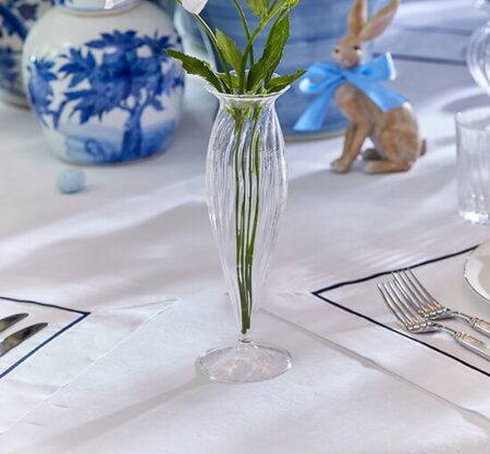 Lene vase i klart glas