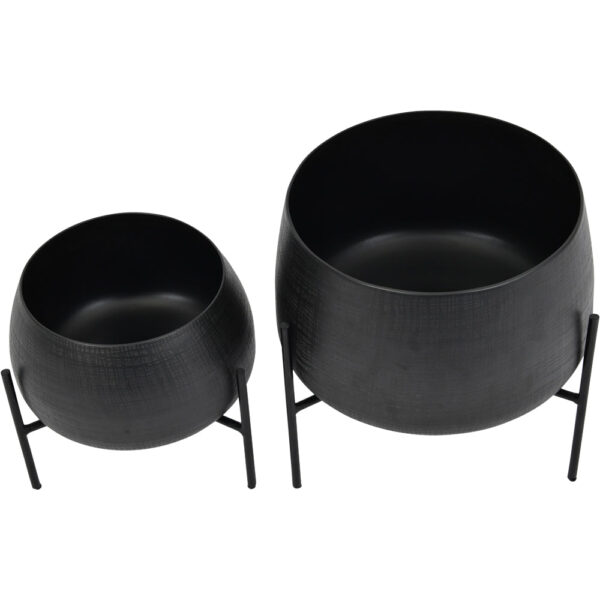 Libra Interiors Clyde Tabletop Planters Black