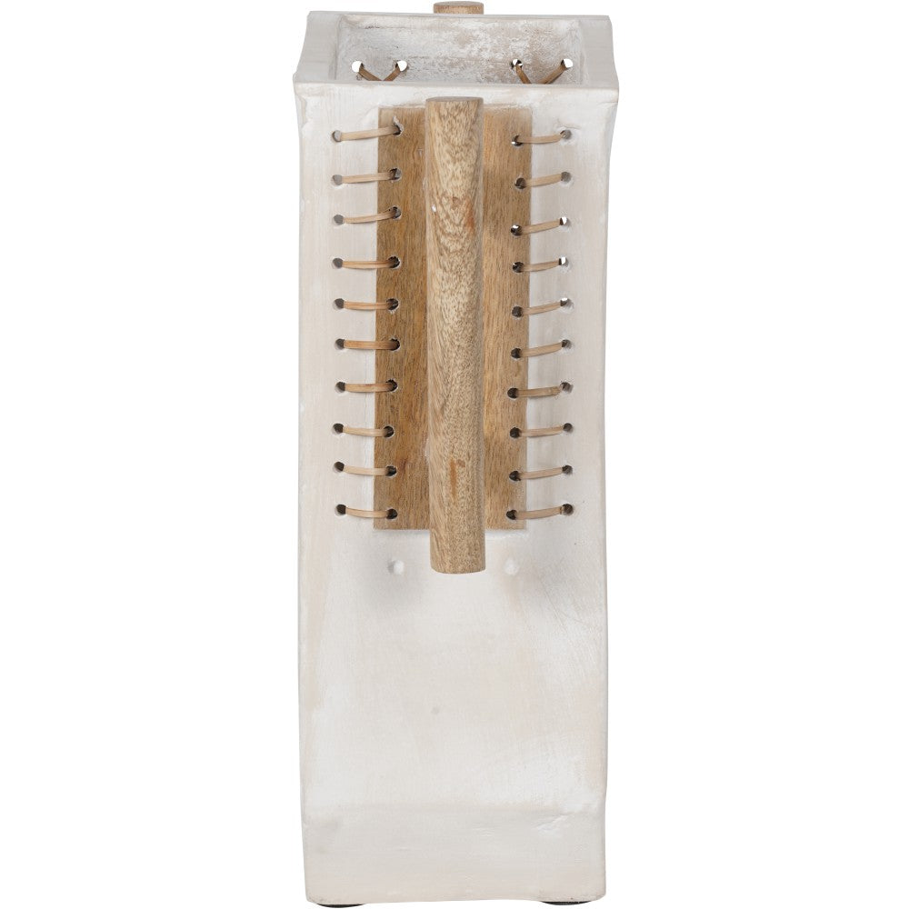 Libra Interiors Ecomix Vase With Wooden Handle / Small