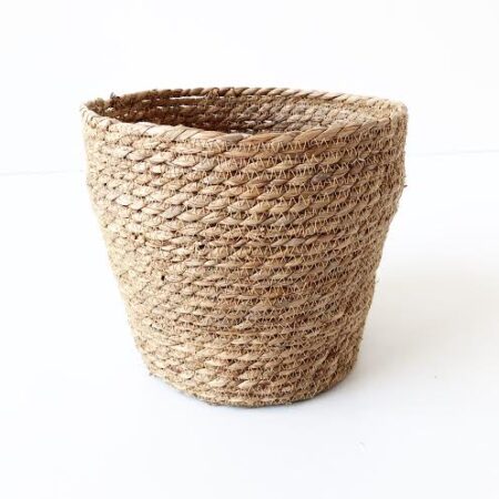 Lille kurv til planter - Hamp - Ø24xH22 cm