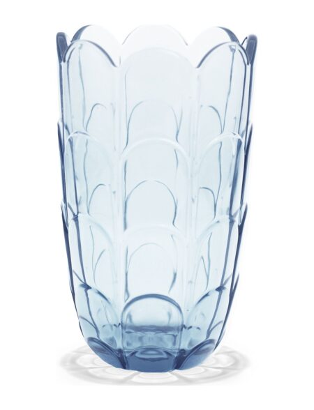 Lily Vase H19 Cm Blue Iris Holmegaard Blue