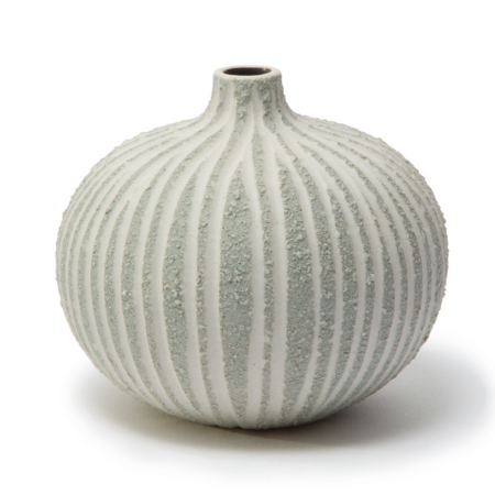 Lindform Bari vase Stonestripe light grey rough, M