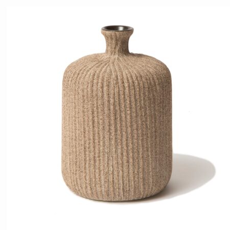 Lindform Bottle vase Sand medium stripe, medium