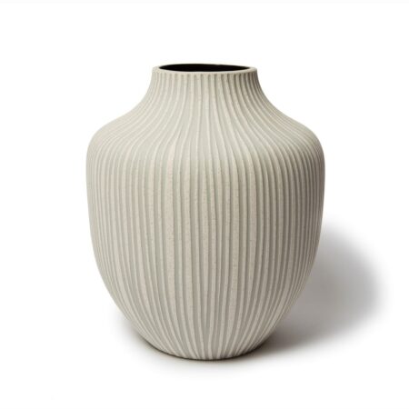 Lindform Kyoto vase Sand white stone stripe