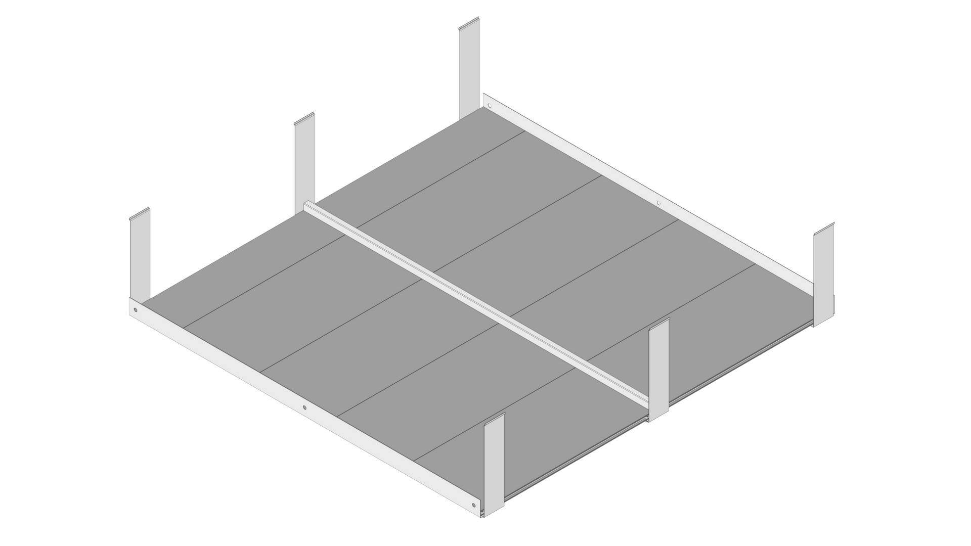 Løftet bund til højbed i PVC 50x120x120 cm BASIC Løftet bund til højbed i PVC 50x120x120 cm BASIC