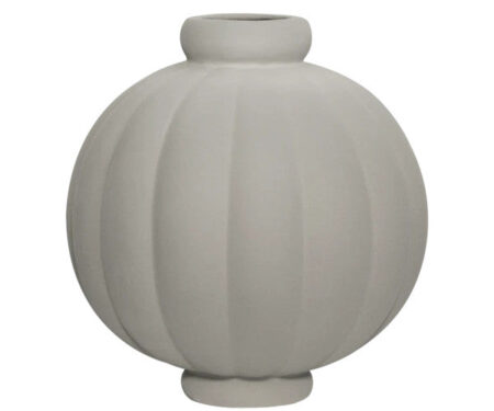 Louise Roe Balloon Ceramic vase - 01 - sanded grey