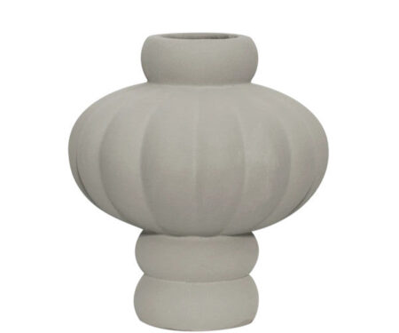 Louise Roe Balloon Ceramic vase - 02 - Sanded Grey
