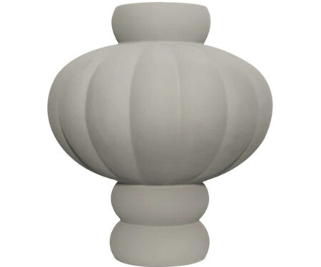 Louise Roe Balloon Ceramic vase - 03 - Sanded Grey