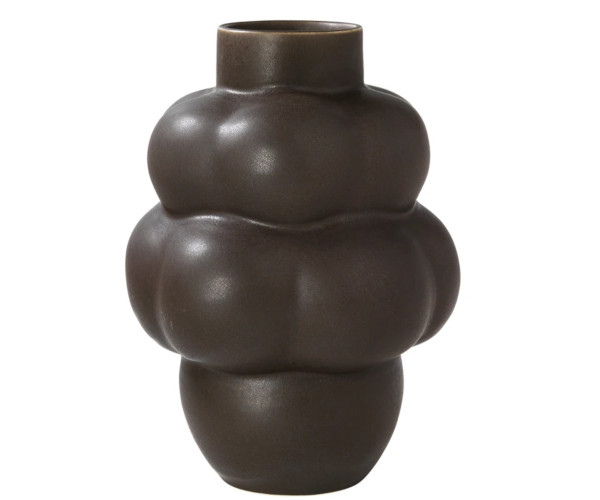 Louise Roe Balloon Ceramic vase - 04 - Mud Brown Louise Roe Balloon Ceramic vase - 04 - Mud Brown