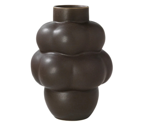 Louise Roe Balloon Ceramic vase - 04 - Mud Brown Louise Roe Balloon Ceramic vase - 04 - Mud Brown