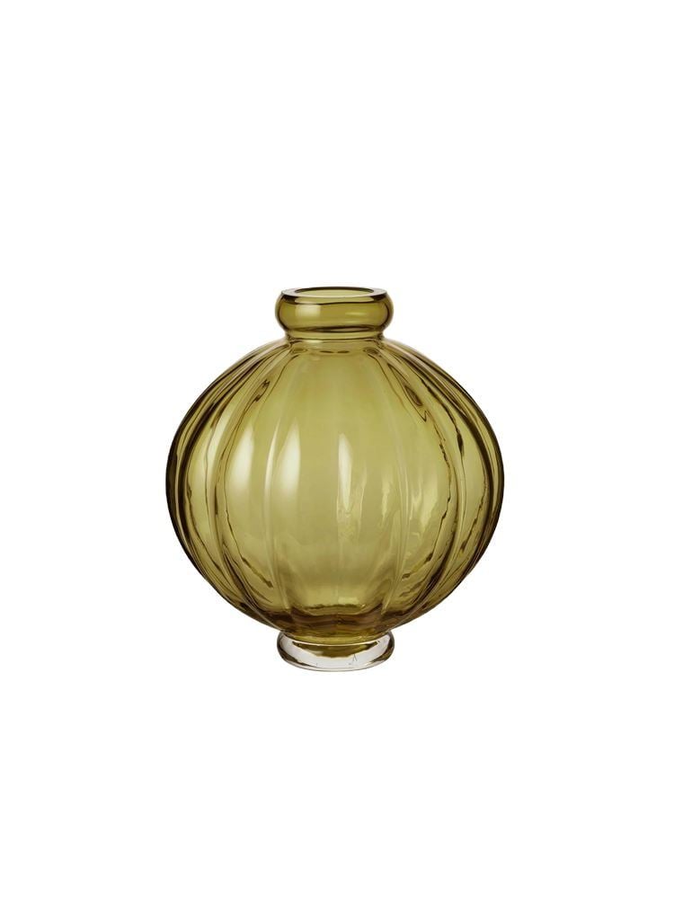 Louise Roe Balloon Vase #01 H: 25 cm - Olive Louise Roe Balloon Vase #01 H: 25 cm - Olive