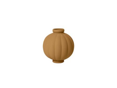 Louise Roe - Balloon Vase 01 - Vase - Sanded Ocker - Ø6,5-22,5 x H25 cm