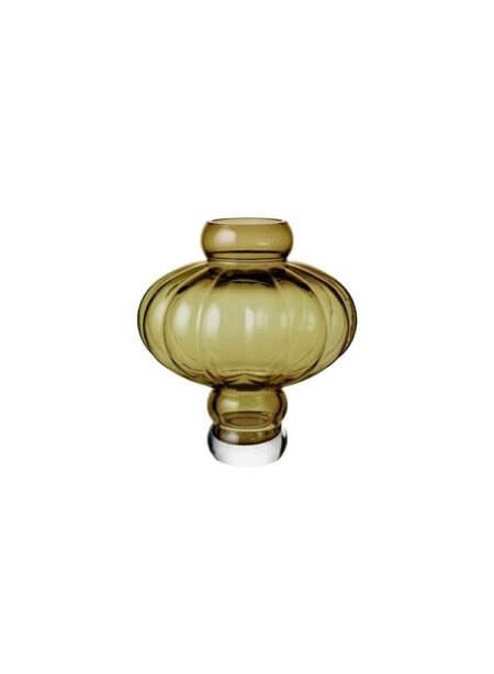 Louise Roe Balloon Vase #02 H: 20 cm - Olive