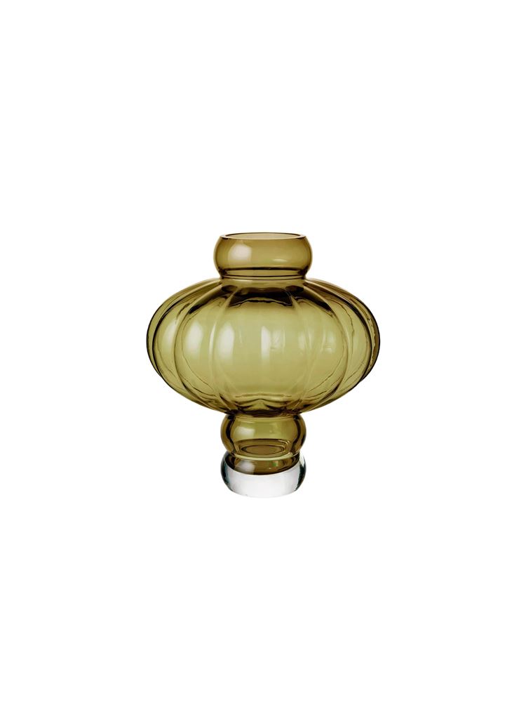 Louise Roe Balloon Vase #02 H: 20 cm - Olive Louise Roe Balloon Vase #02 H: 20 cm - Olive