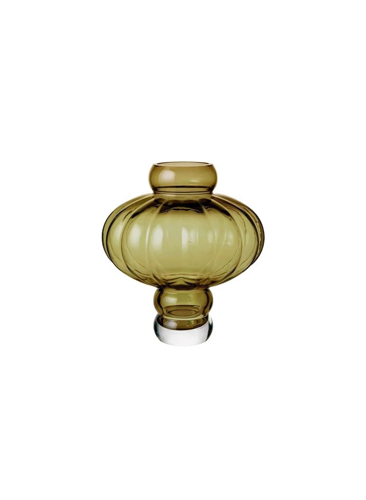 Louise Roe Balloon Vase #02 H: 20 cm - Olive Louise Roe Balloon Vase #02 H: 20 cm - Olive