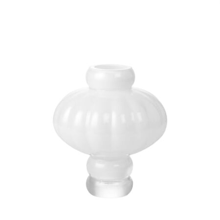 Louise Roe Balloon Vase #02 H: 20 cm - Opal White