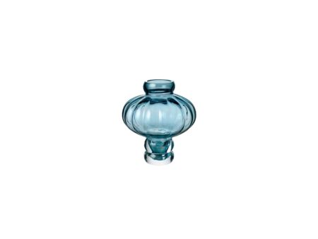 Louise Roe - Balloon Vase 02 - Vase - Blue - Ø6,5-17,5 x H20 cm